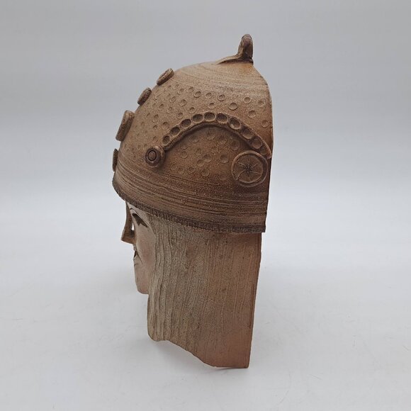 Ceramic Tribal Wall Mask by Raylin - Picture 3 of 10